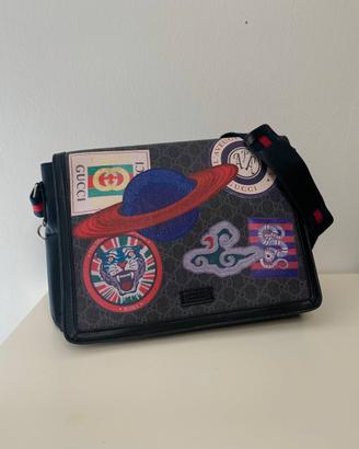 Borsa a tracolla Gucci GG Supreme Night Courier co