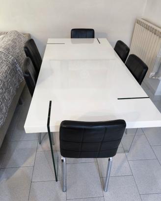 tavolo di design elegante 90x180 6/8 posti