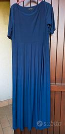 Vestito lungo tg 44-46 IT jersey blu navy
