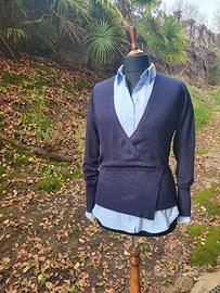 Maglia donna scaldacuore blu