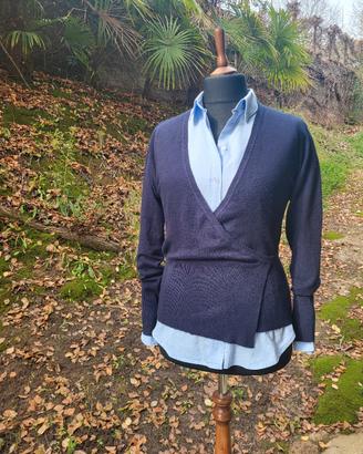 Maglia donna scaldacuore blu