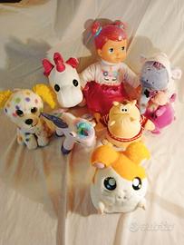 Lotto 8 Peluche e Bambola - originali