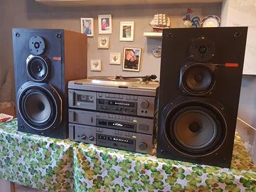 Impianto Stereo AKAI Vintage Modulare + Casse