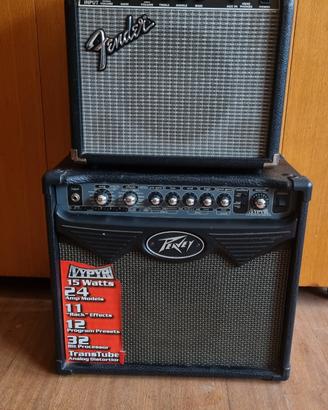 Amplificatori Fender Frontman e Peavey Vypyr 15w