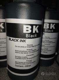 3 flaconi inchiostro nero mai aperti da 100 ml cad