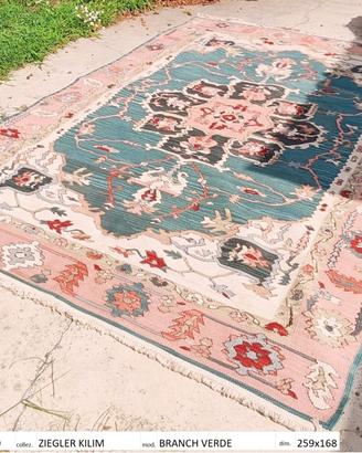 TAPPETO Morris & CO Ziegler kilim 259x168cm