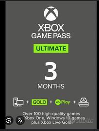 Abbonamento xbox 3 mesi ultimate