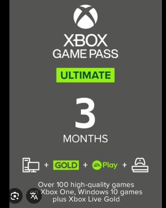 Abbonamento xbox 3 mesi ultimate