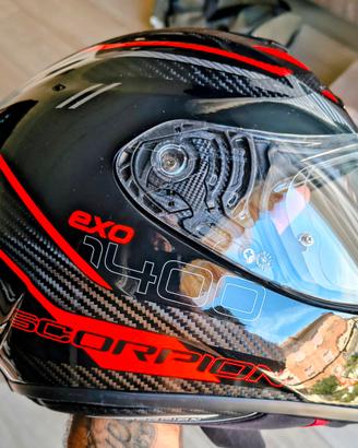 casco scrorpion carbon exo1400