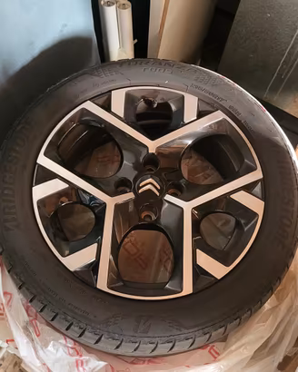 CERCHI IN LEGA E GOMME  CITROEN 215/70 R17