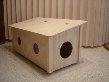 Grande cuccia per colonia felina gatti