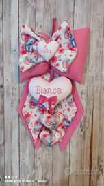 Fiocco nascita nome personalizzabile 