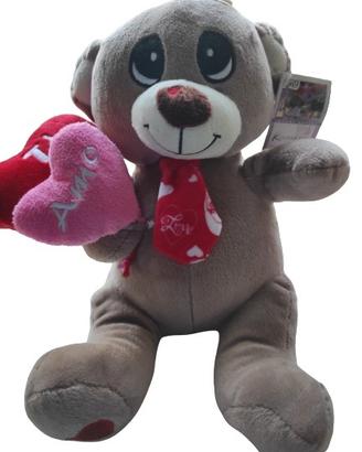 Orsetto con cravatta e scritta Ti Amo con etichett