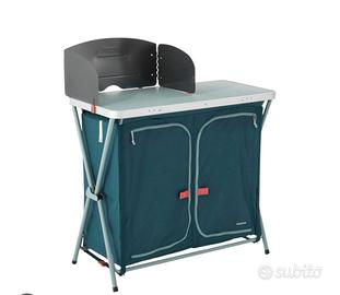 Quechua 500 folding camping kitchen cabinet
