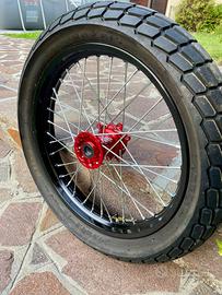 Kit flat dirt track ruote forcella impianto freno