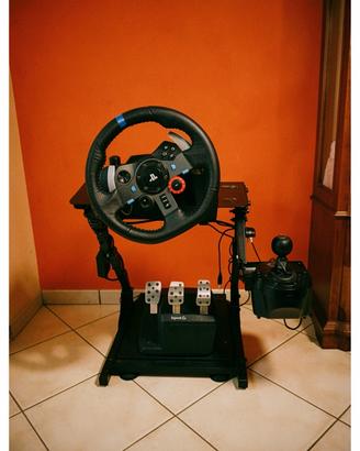 Logitech G29 PS4 PS5 PC + Cambio + Stand Completo