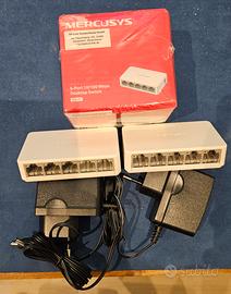 switch di rete 10/100 mercusys 