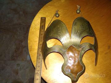 MASCHERA RAME TRIBALE  ETNICA CARNEVALE GIULLARE