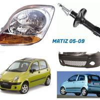 Chevrolet Matiz paraurti cofano fanale freni ammor