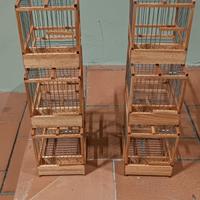 Gabbiette artigianali in legno