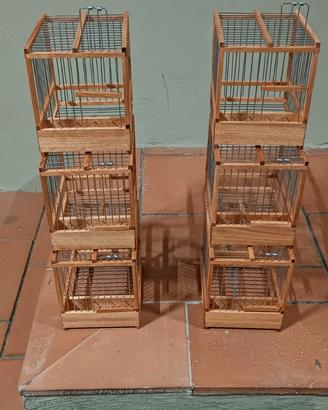 Gabbiette artigianali in legno