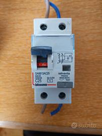 BTicino GA8813AC25 salvavita magnetotermico