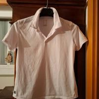 polo bianca poliestere Decathlon 12 o 13 anni o S