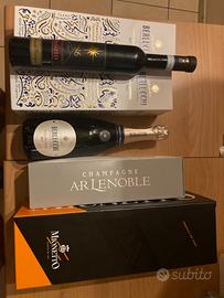 Champagne, Mionetto Magnum, Berlucchi tutte stock