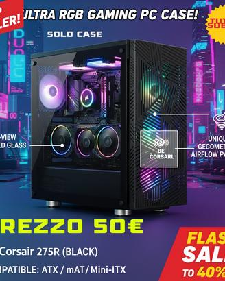 CASE MODULARE PER PC Corsair 275R (Nero)