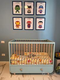 Lettino evolutivo neonaro 60x120 cm Myllra Ikea