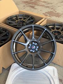 4 cerchi in lega japan racing 17x8.25j et25