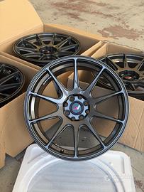 4 cerchi in lega japan racing 17x8.25j et25