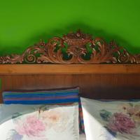 Letto Antiquariato Matrimoniale in Noce