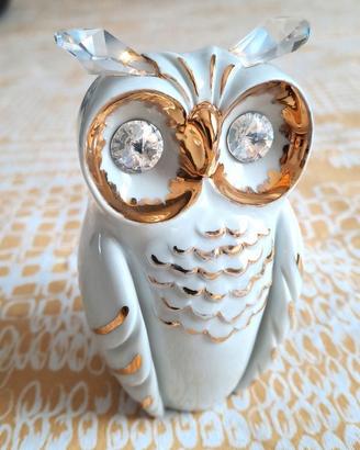 Gufo in ceramica