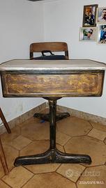 Scrivania scuola elementare americana + mobile