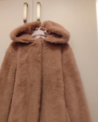 Giacca tipo pelliccia colore rosa