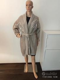 Cardigan lungo in maglia Lamiar