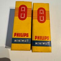 Coppia NOS Valvole Philips Miniwatt ECC82