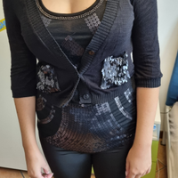 Maglioncino nero payette