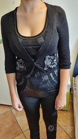 Maglioncino nero payette