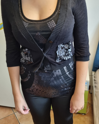 Maglioncino nero payette