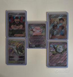 Lotto 5 carte Pokemon rare