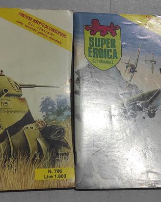 Fumetti  guerra supereroica 2 volumi rari