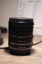 tubi prolunga per canon ef