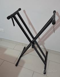 Supporto Tastiera Musicale/Piano a Doppia X