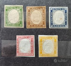 Francobolli Antichi Stati serie 1855