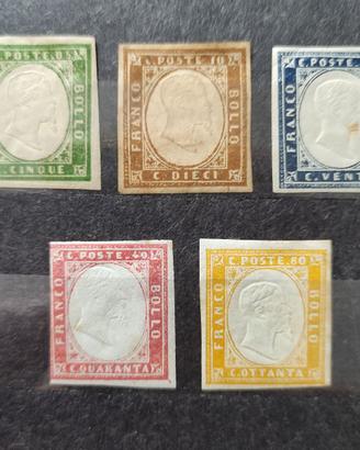 Francobolli Antichi Stati serie 1855
