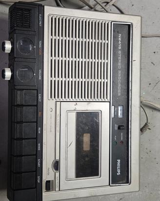 registratore stereo a cassette vintage 