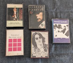 lotto cassette musicali artisti italiani 