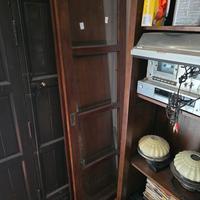 mobile vintage in legno masso con 2 ante scorrevol